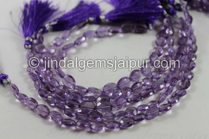 Amethyst Faceted Oval Beads